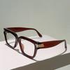 Vintage Square Glasses Men Fashion Blue Light Blocking Decor Eyewear Women  New Trendy Brand Design Optical Frames