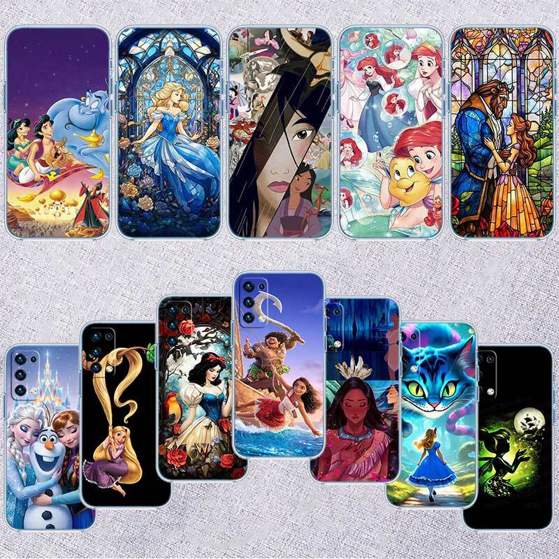Princess Disney Case for Motorola E7 E22 E20 E13 E15 E22S E30 E40 G10 G20 G04 G22 G23 G05 G75 G35 G55 G6 G7 G8 G9 Plus Power Play
