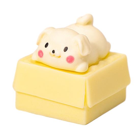 Mini Animals Desktop Ornaments, Cute Cartoon Pet Figurines, Crawling Animals Statue for Home Office School Decor
