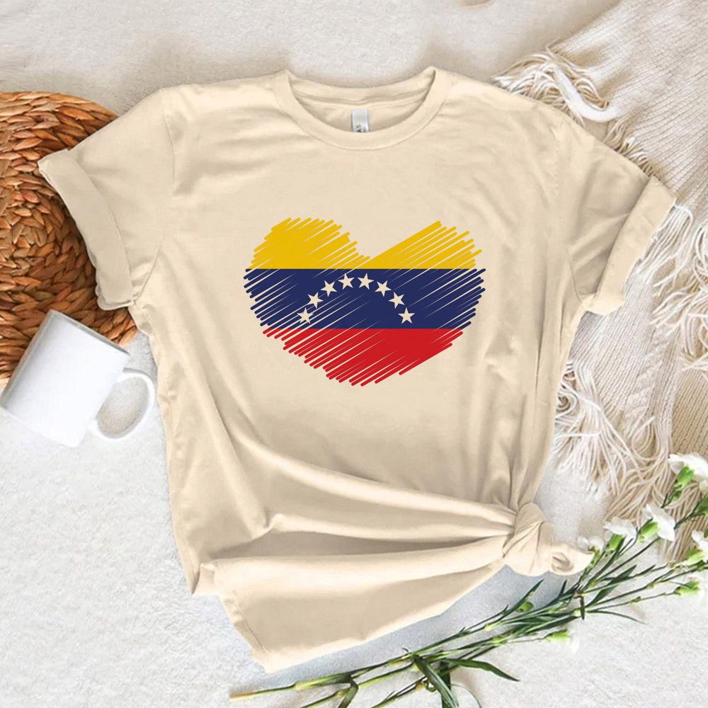Venezuela Tshirt Women Harajuku Japanese Manga T Shirt Girl Y2k Funny Manga Clothing