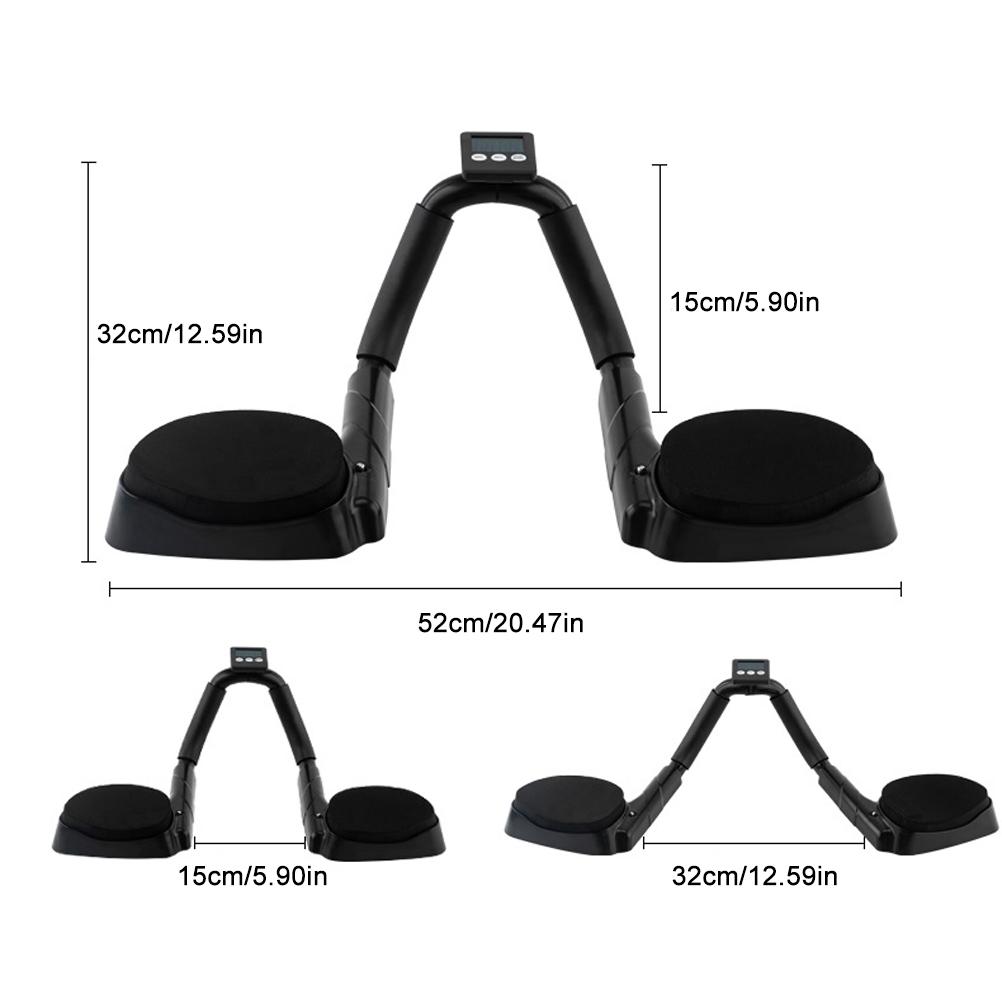 

Plank Trainer LCD Display Abdominal Muscle Training Device Pinch Proof Plank Support Auxiliary