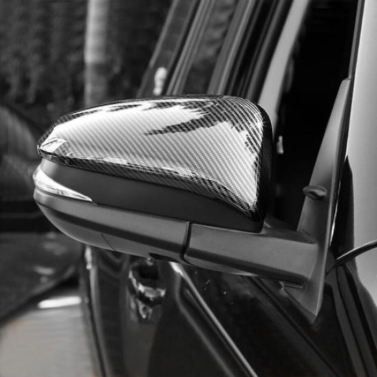 For 2017- Toyota 4Runner Carbon Fiber Rear Rearview Mirror Cover Trim Decor