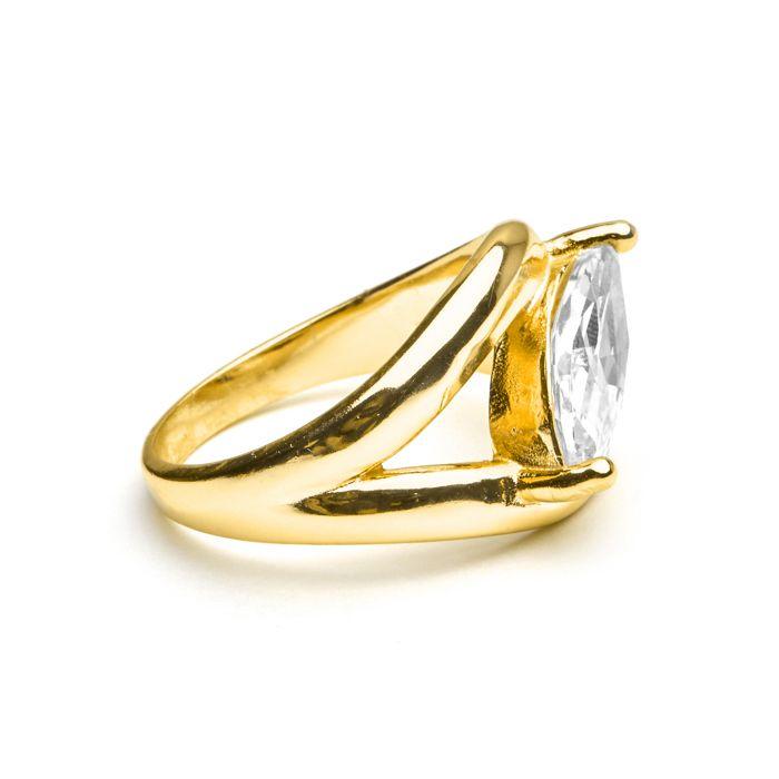 Bague - Luxenter - Nathon - Argent 925 - Or 18k - Zircone Cubique