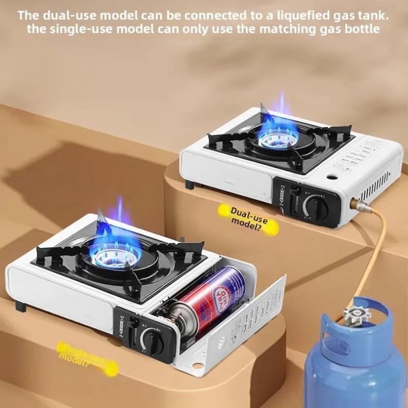 Portable Outdoor Cassette Stove Butane Gas Stove For Hot Pot Bbq Camping Cooking Lightweight Compact Design Portable Gas Stove