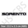 Akpsw6 1 ud. Emblema Insignia de Letras 3D ABS Sorento Calcomanía Trasera de Maletero de Coche Sorento Pegatinas para Portón Trasero Estilo de Coche Accesorios para Coche