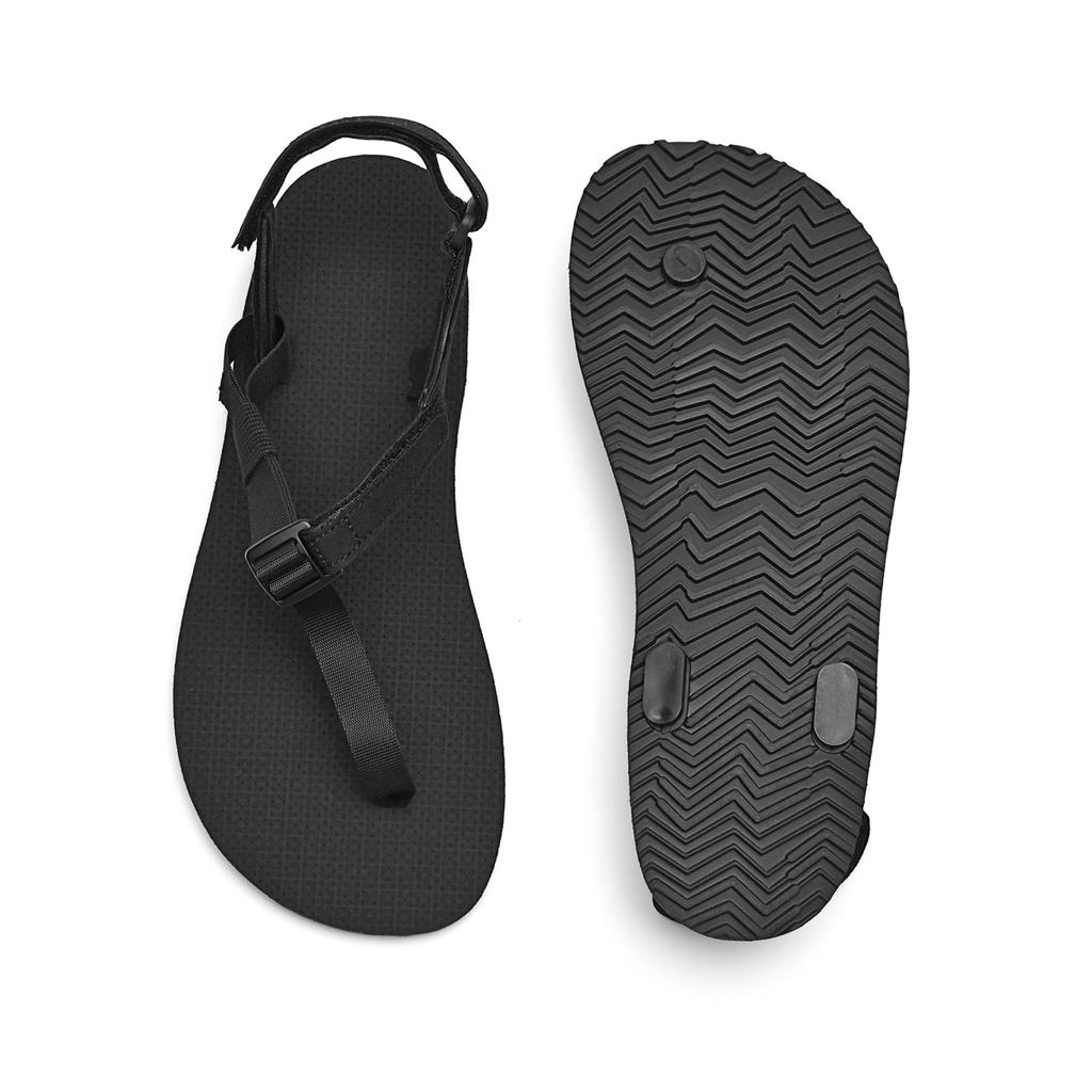 Sandale flip-flop ușoare pentru bărbați cu cutie pentru degete largă, pentru exterior, cu curea reglabilă, plate, pentru drumeții pe pârâu, mers pe plajă