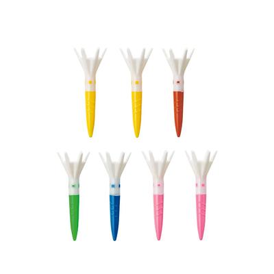 DAIYA GOLF Golf Tee Tomahawk Tee Short Total Length 42mm A Type Part (7 Pieces) TE-508A (cup White)