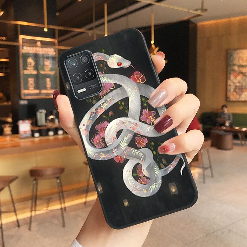 

Чехол для телефона Hand Snake Flower Art для OPPO Realme GT 2 Pro X2 Pro XT C25S 8 7 6 Pro 6i GT Master C3 C21 C21Y C11 X3 SuperZoom GT Master Explorer