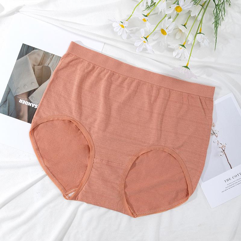 Big Size Female Summer Thin Style High Waist Belly Breathable No Trace Briefs