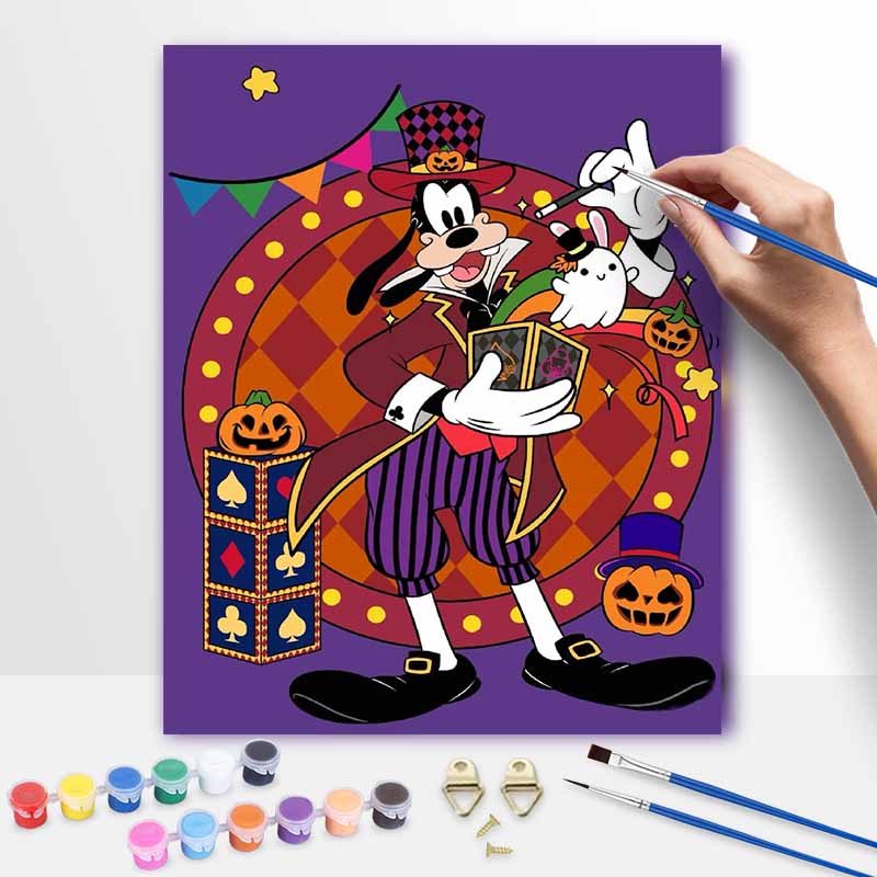 Disney oil painting kit painting art Halloween magician bedroom wall decoration handmade diy gift 20x30cm
