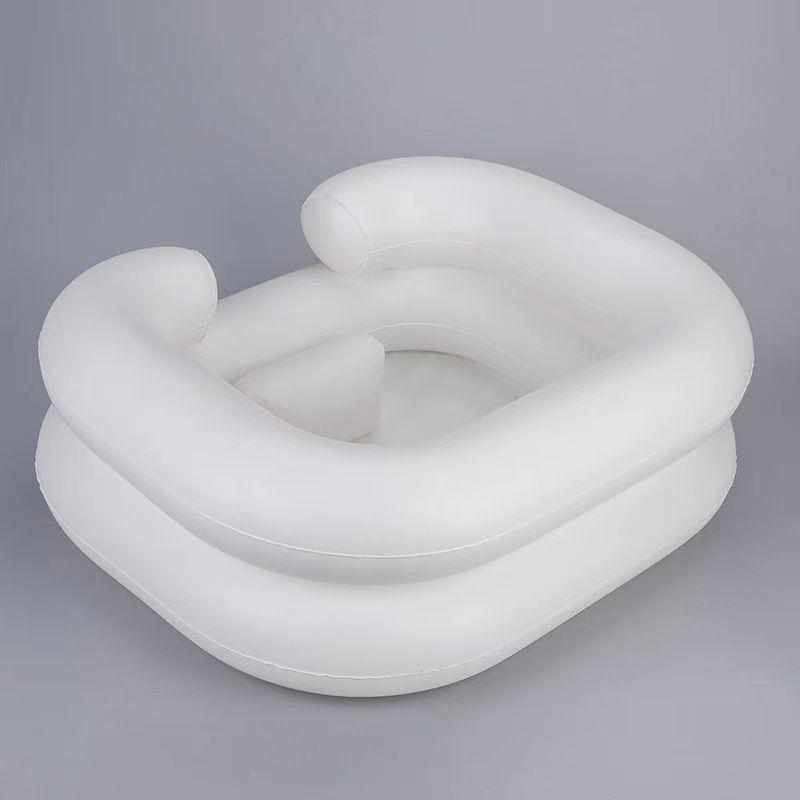 PVC Inflatable Face & Hair Washing Basin, Foot Wash & Soak Basin