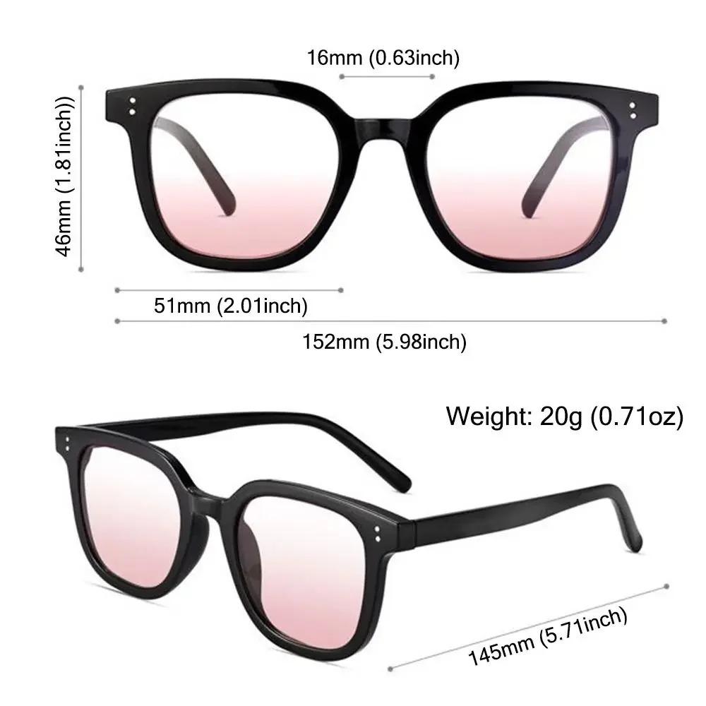 Gradient Pink Blush Sunglasses UV400 Protection Anti Blue Light Fashion Eyewear Multiple Colors Outdoor No Make Up