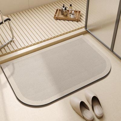Nordischer leichter Luxus Rutschfeste Kieselgur Badematte - Schnelltrocknend, Wasserabsorbierend, Schmutzabweisende Fußmatte für Badezimmer