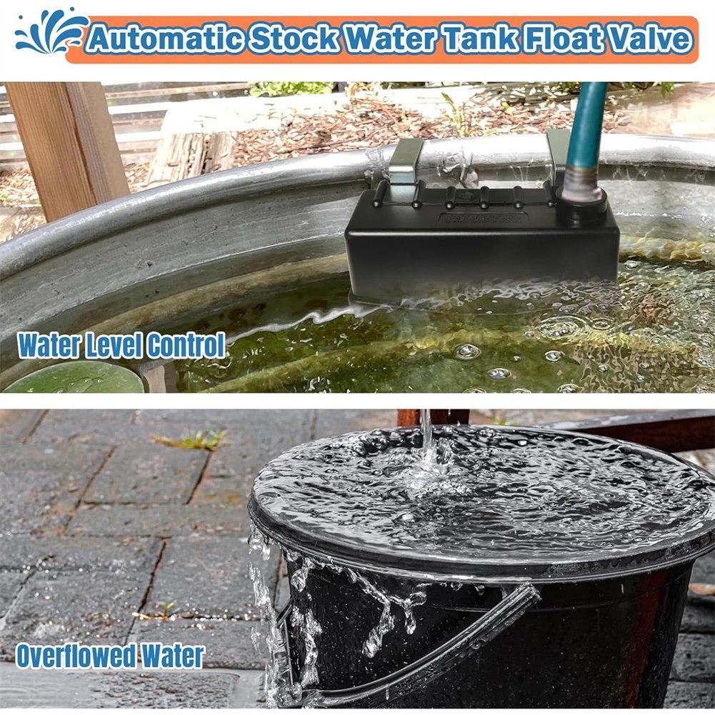 

Autofill Water Trough Float Valve-For Livestock, Cattle, Horse-Standard 3/4 Hose Compatibility Fit