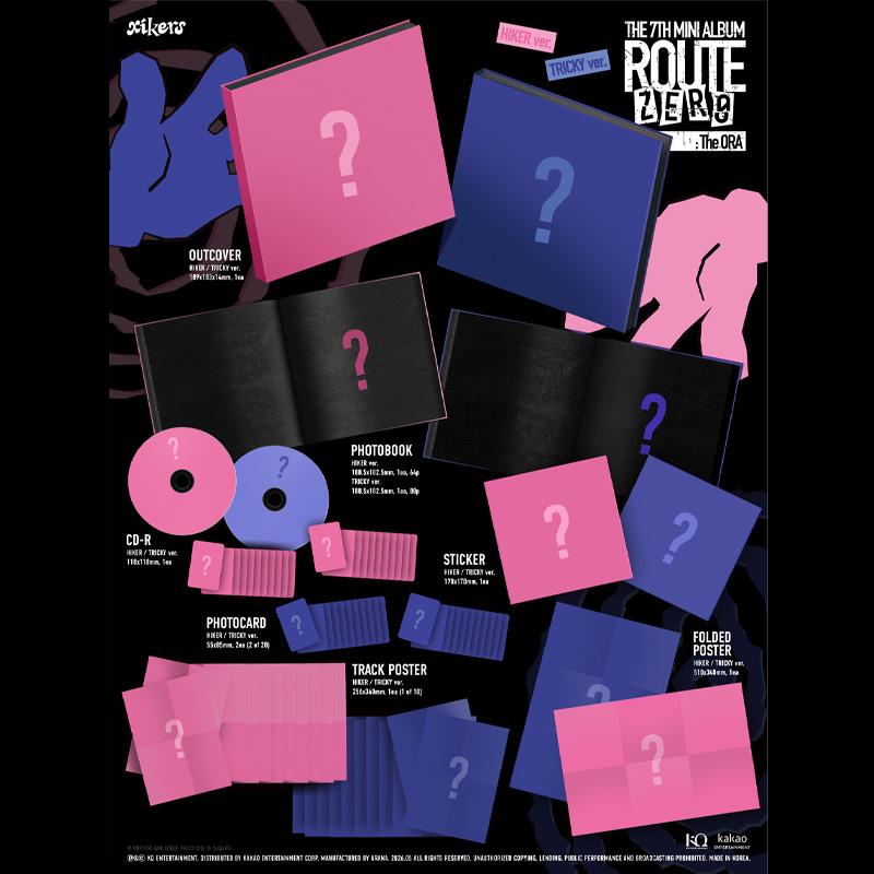 [PRE PEDIDO] xikers – 7º Mini Álbum ROUTE ZERO The ORA (TRICKY / Ver. HIKER)
