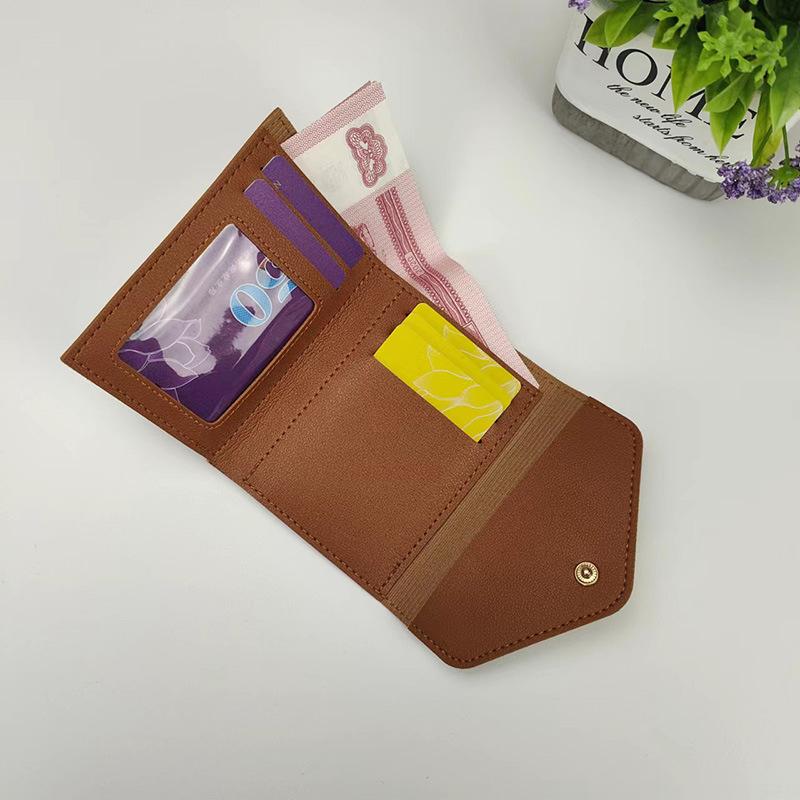 Fashion Short Women Wallets Multi Card Slot Card Holder Wallet Leather Small Wallet Trend Coin Purse Ladies Card Holder Pouch