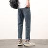 Straight-leg Jeans Summer Thin Trendy Brand Slim Straight-leg Pants Korean Style Trendy Stretch Jeans Men's High Street American Style
