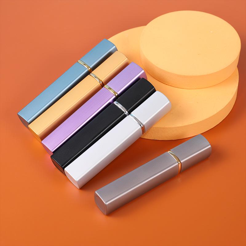12ml Square Perfume Spray Bottle with Aluminum Shell and Glass Liner