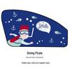 Car Magnetic Curtains - Cartoon Pirate UV Protection Blackout Sunshade