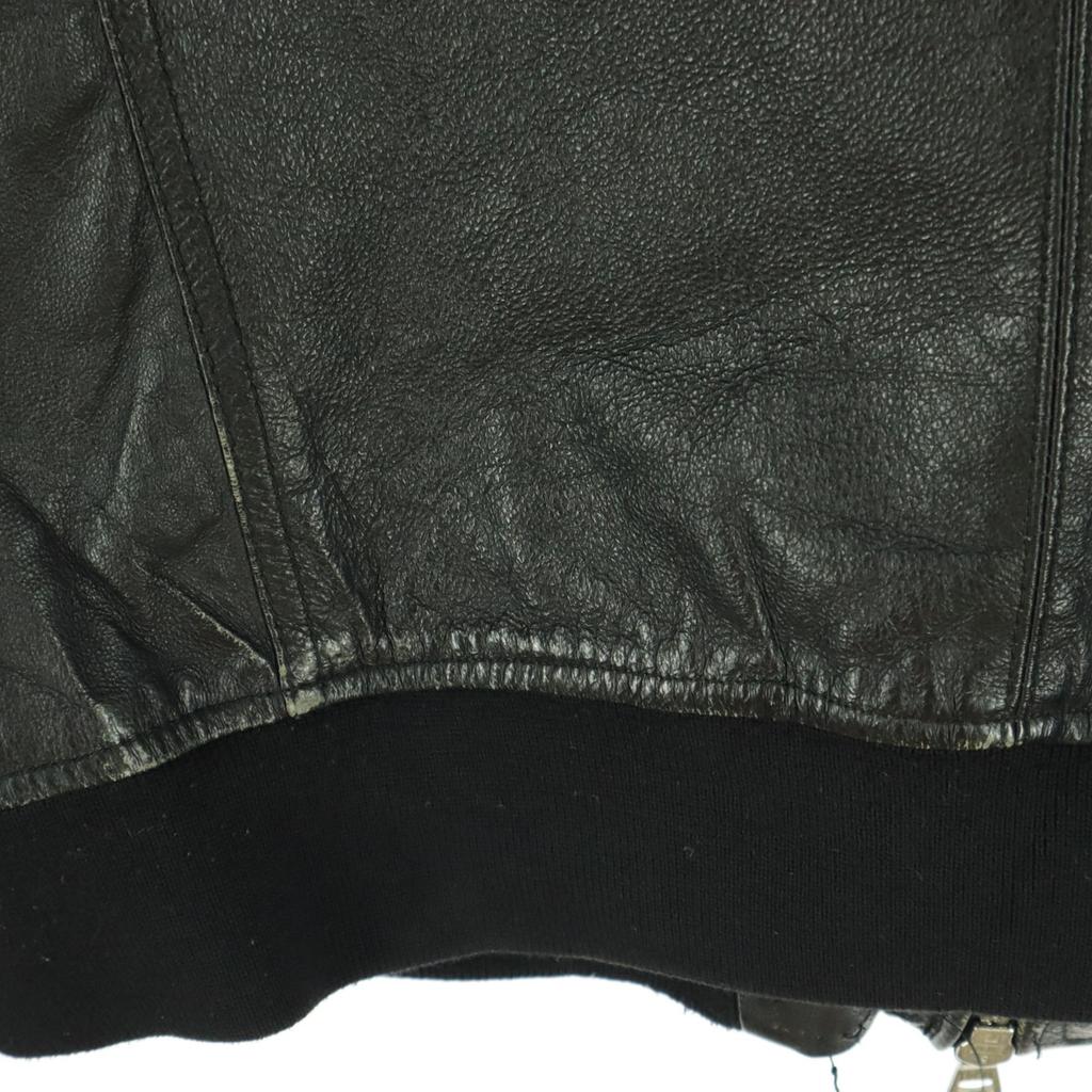 UNIVERSAL FREAKS Long sleeve leather jacket M black Men's Used