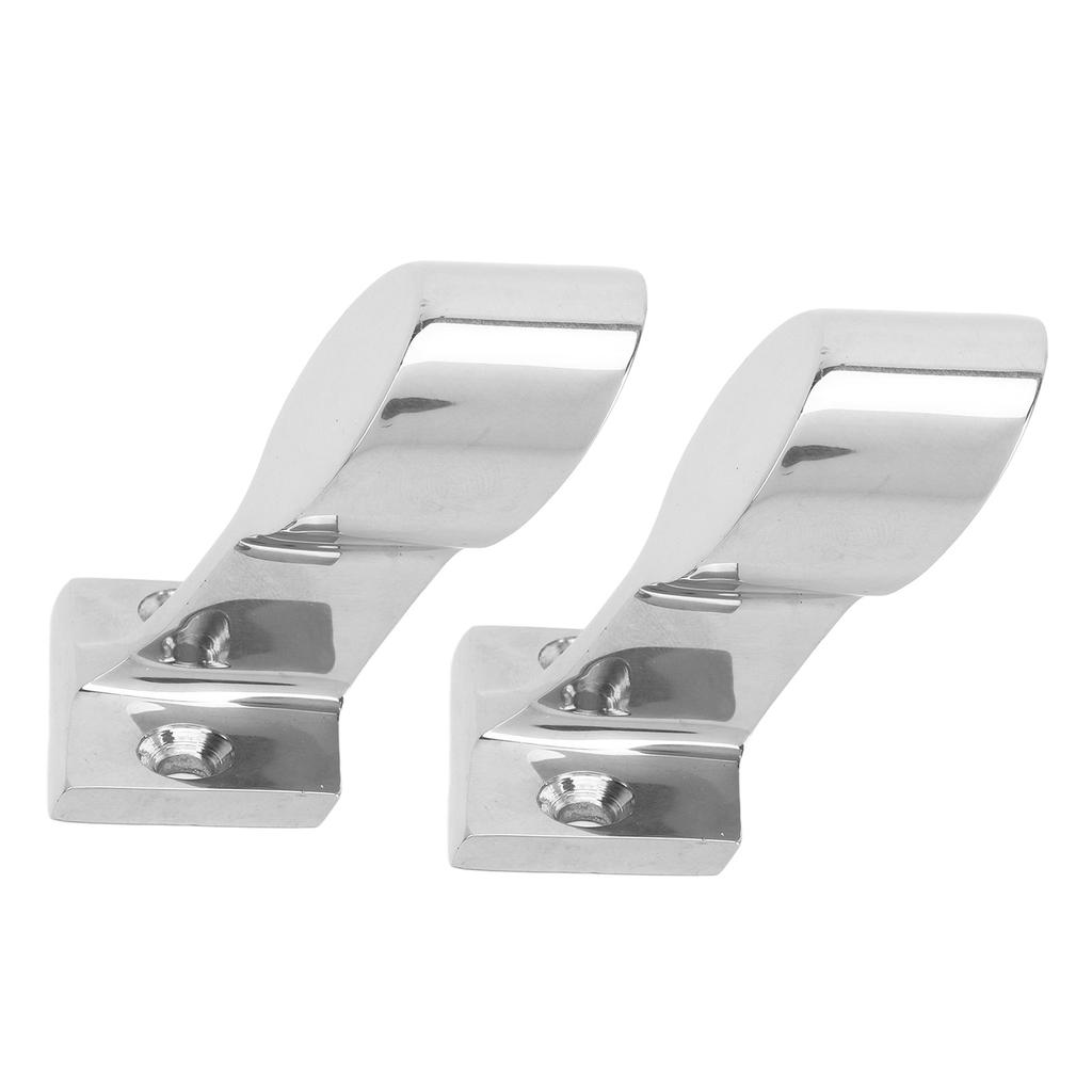 2PCS Stanchion Hand Rail Fitting 316 Stainless Steel Mirror Polishing Rustproof for Boat Yacht Marine 22mm 7 8in