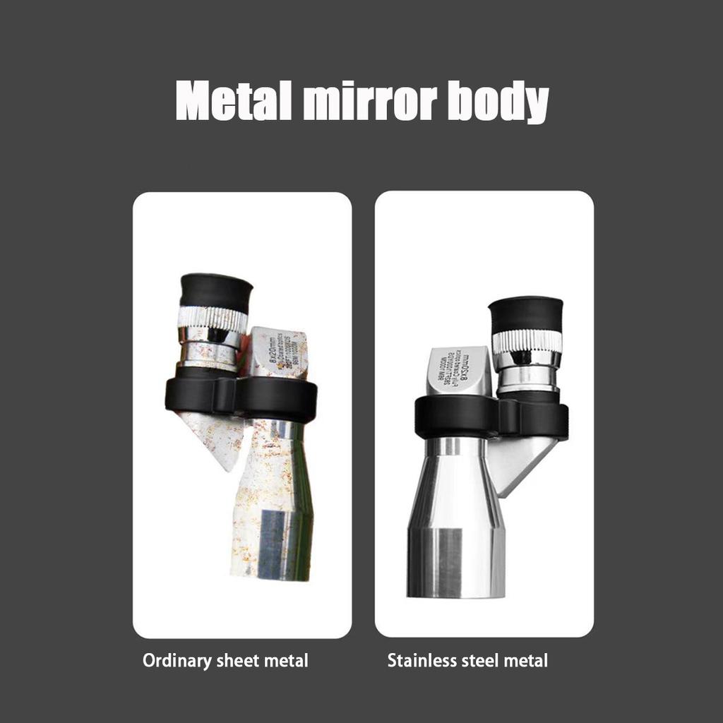 Mini telescopio Monocular de bolsillo con visión nocturna HD de 8x20, telescopio portátil para exteriores, para caza, acampada, montañismo, senderismo y observación de aves