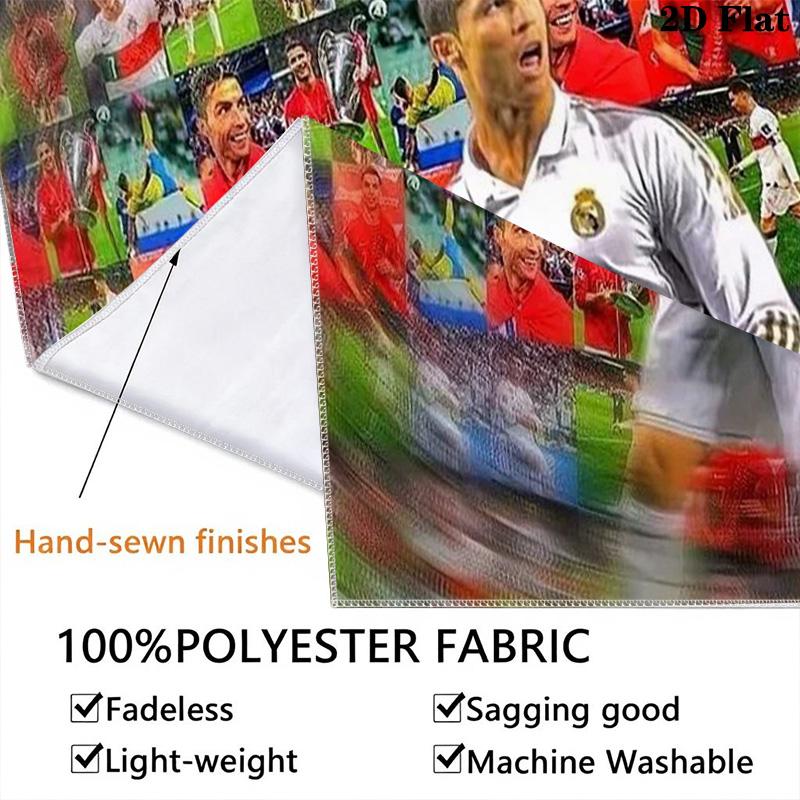 Portugal'S Fire Soccer Passion Ignites Threepiece Set 1 Duvet Cover 2 Pillowcase Without Core Christmas Birthday Gift