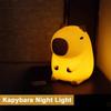 USB Rechargeable Cartoon Capybara Night Light Soft Light Kids Bedroom Decor New Sleep Night Lamp