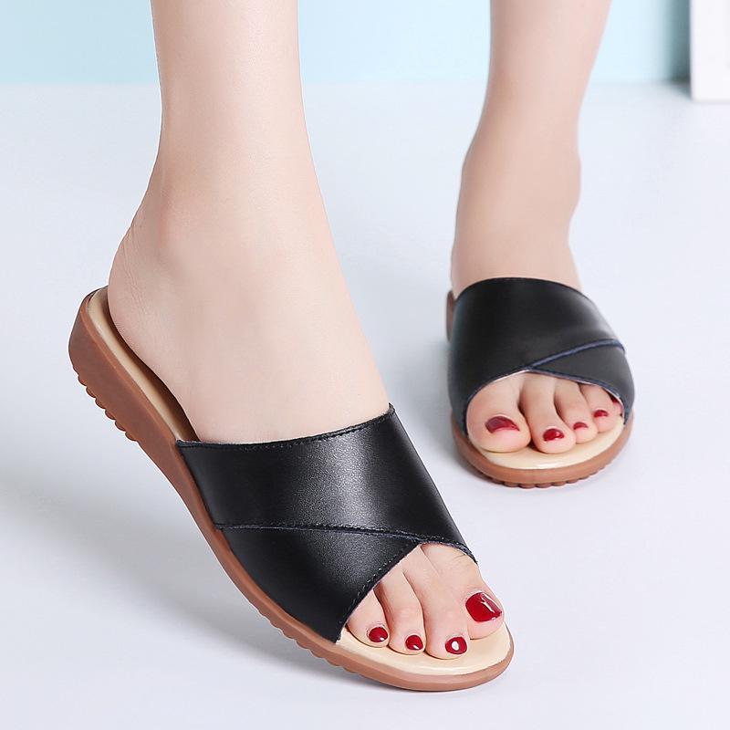 Dámske ploché plážové žabky sandále pre tehotné ženy