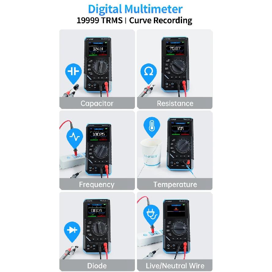 FNIRSI DST-210 and DST-201 - 2-in-1 Automotive Diagnostic tool, Portable, Rotary Control, Ideal for Home and Car Repair