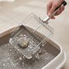 Stainless Steel Cat Litter Shovel Push-pull Design Pet Waste Picker Cat Poop Scooper  Pet Supplies