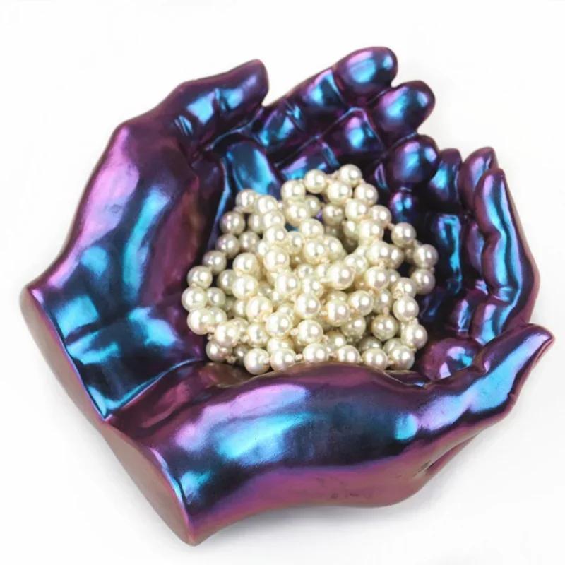 Two-hand Model Hand Storage Resin Candlestick Mold Concrete Silicone Mold Ceramic Clay DIY Crafts DIY Flower Pot Mold