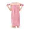 Microfiber Shower Gown Skirt with Snap Closure Towel WBAB487