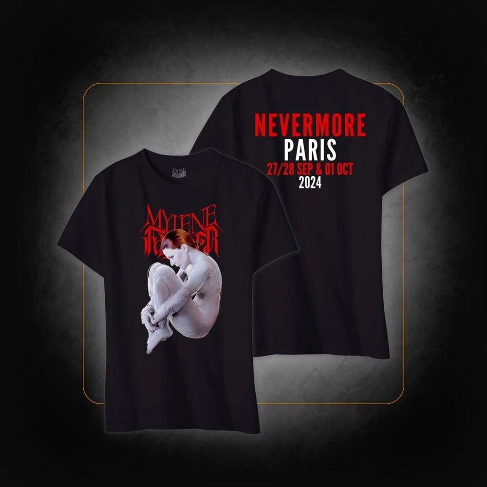 T-Shirt Mylène Farmer Nevermore Au Stade De France Réimpression Unisexe Unisex T-Shirt S