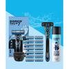 Dorco Face 7 Shaving Planning Set No. 7  Handle+blade  Total 15 Packs+foam+case 
