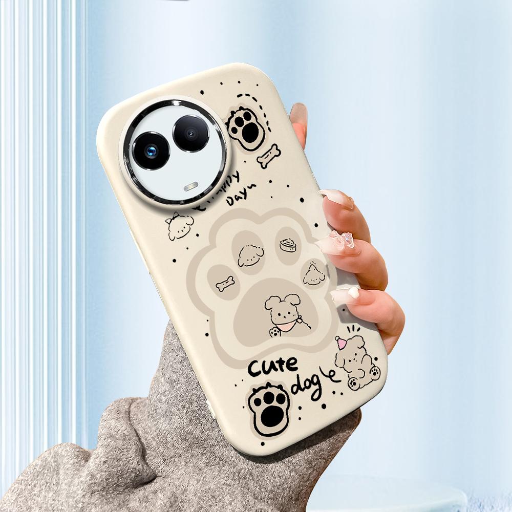 

Сплошной цвет с серебряным краем линзы, жирный корпус, мягкий ТПУ, жидкий силиконовый чехол, противоударный чехол для телефона для OPPO Reno Realme OnePlus Realme 12 5G белый