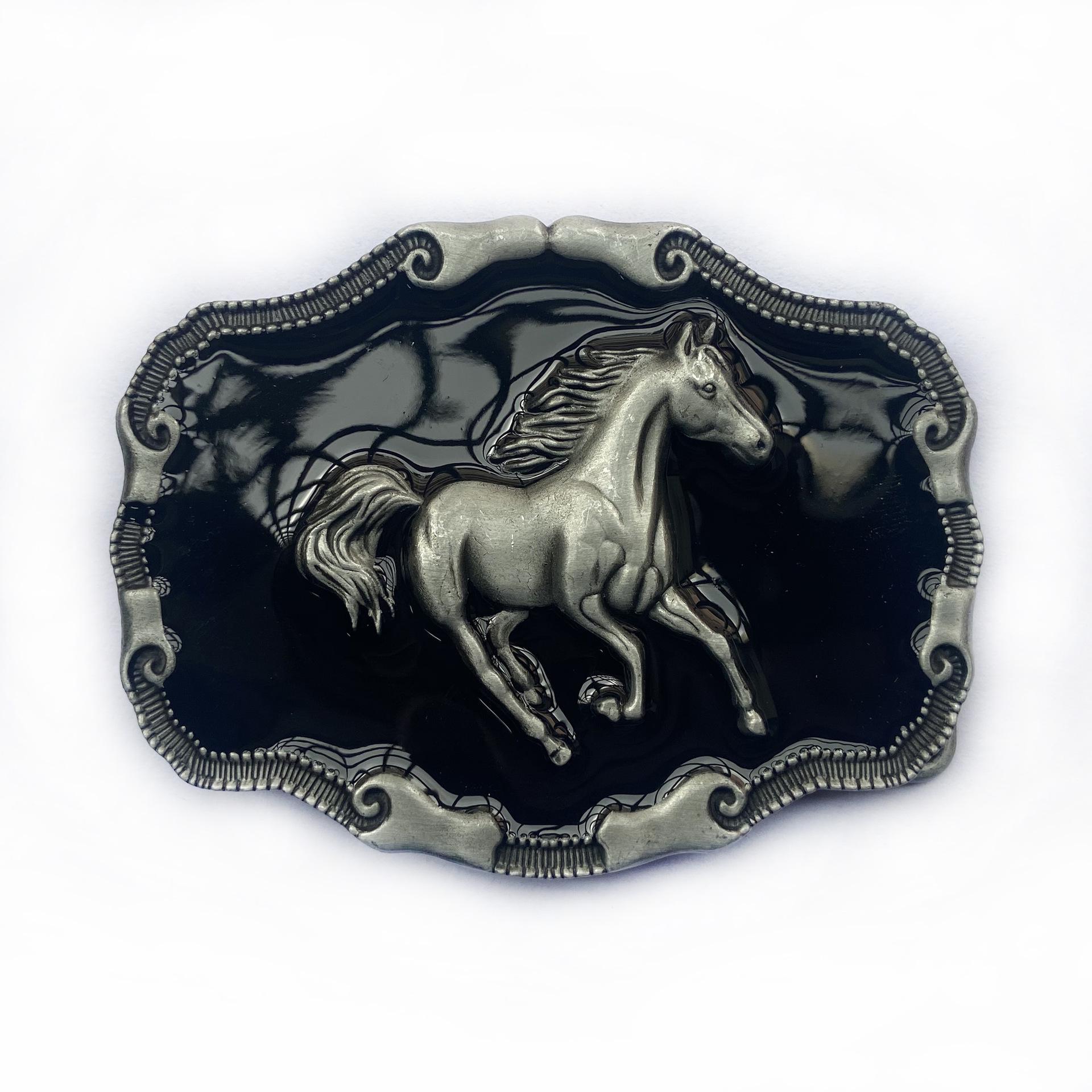 Punk Style Western Cowboy Horse Clip Belt Buckle