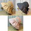 2022 Summer Wide Brim Sun Hat Women's Breathable Fishing Hat Adjustable Ponytail Sun Hat