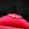 Women's S925 Sterling Silver Japanese Eight-Pointed Star Ring - Trendy, Unique Design for Index Finger