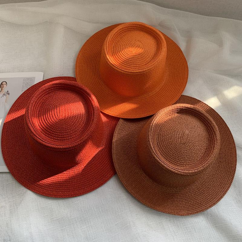 Spring and Summer New Light Board Straw Hat Men's Outdoor Leisure Versatile Sun Hat Children Travel Vacation Beach Hat