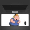 Chris Griffin Mouse Pad, Large Gaming Desk Mat, Non-slip XXL Mousepad for Laptop & Tablet, Mini PC Playmat with Stitched Edges
