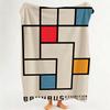 Coperta in Flanella Stile Bauhaus Adatta per Divano Soggiorno Camera da Letto