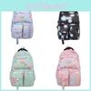 Spotted Colored Fashion Cherry Pattern Student Backpack For High Use School