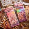 25 pcs Japanese Snack Die-Cut Sticker Book, Showa Retro Theme, DIY Journal Collage Supplies