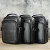 New Men's Genuine Leather Handbags Small Flap Men's Shoulder Bag Casual Office Messenger Bags Fashion Crossbody Bag