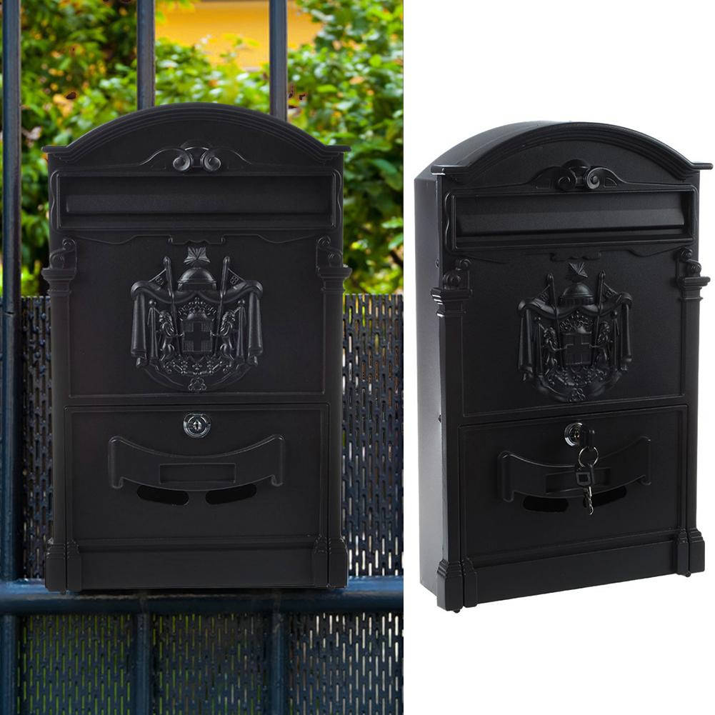 Outdoor Large Wall Mounted Mailbox Lockable Secure