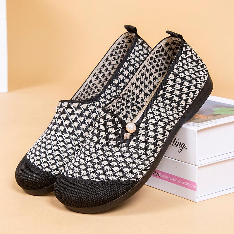 Women's Retro Soft Sole Non-slip Flat Shoes - Comfortable Spring/Autumn Casual Shoes for Middle-aged & Elderly