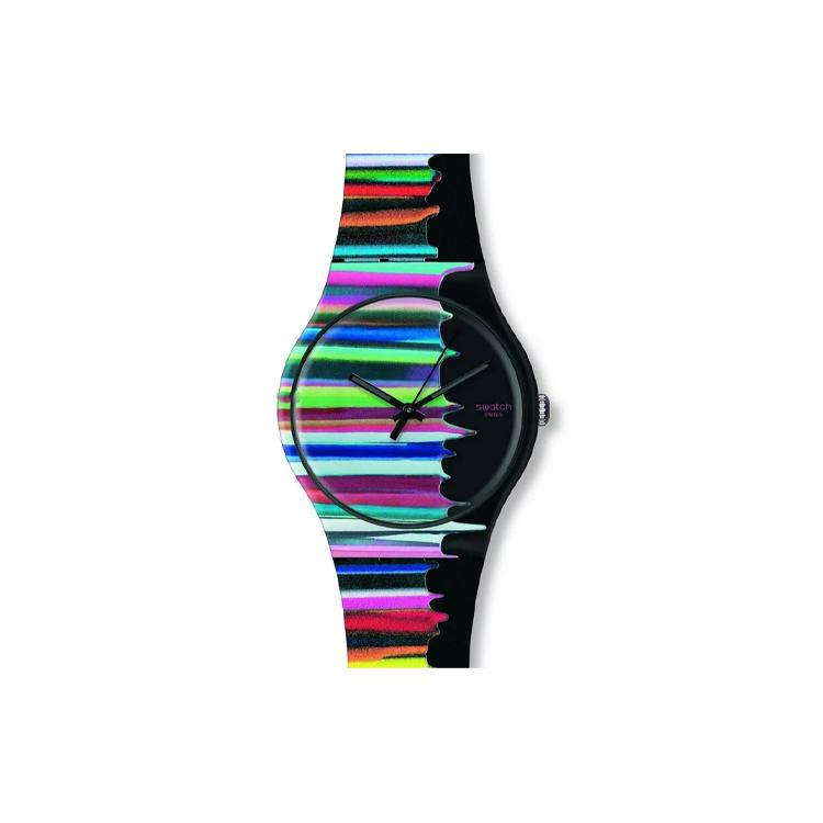 SWATCH Unisex Black Watch Suoz118 suoz118 Black Dial