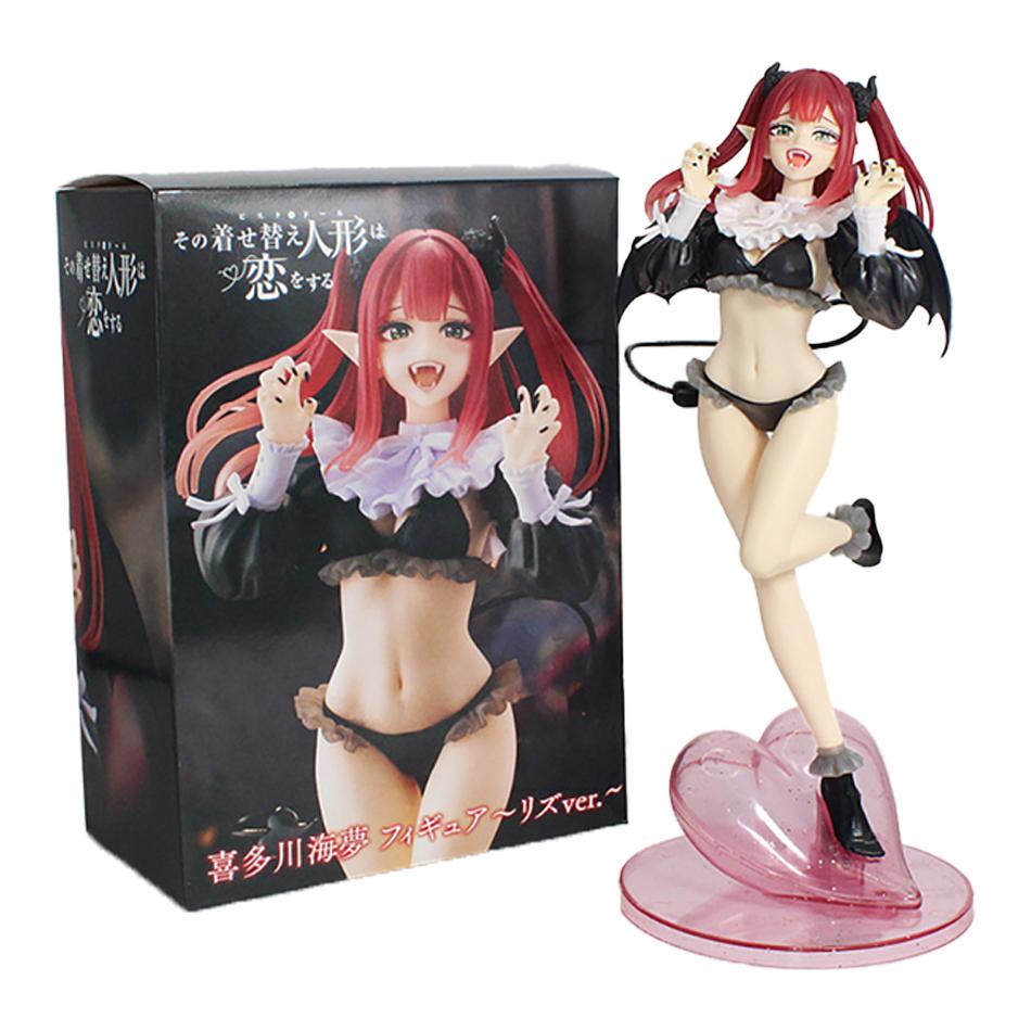 My Dress Up Darling Kitagawa Marin Anime Figure School Uniform Devil Liz Succubus Cosplay Pvc Collectible Model Desktop Decor