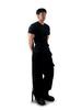 Digeunolusileu Ribbed Slim Short Sleeve Tee